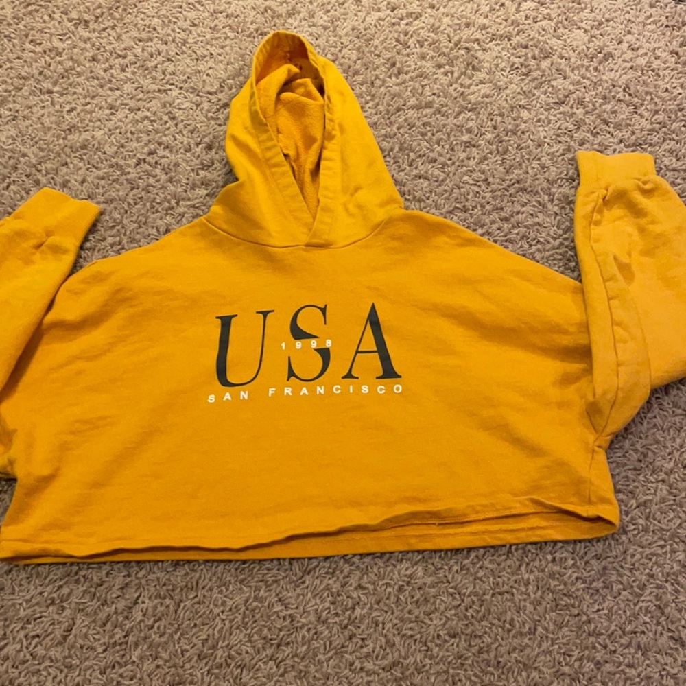 USA San Francisco 1998 cropped hoodie